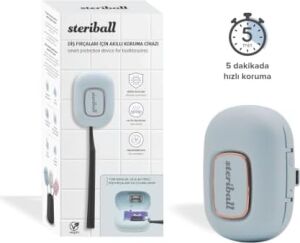 Steriball Diş Fırçaları Için Akıllı Koruma Cihazı Diş Fırçası Için - Mavi