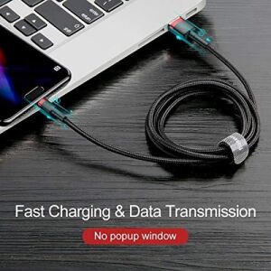 Cafule Serisi, 2.4 A Usb-A & Micro-Usb Şarj & Data Aktarım Kablosu, 1 Metre, Kırmızı