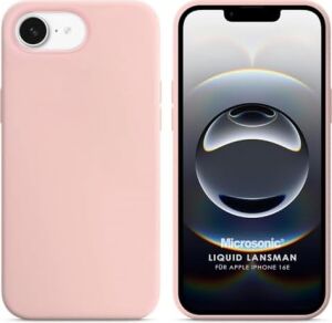 Apple iPhone 17E Için Kılıf Liquid Lansman Silikon Rose Gold [iphone 17E ile Uyumlu Kılıf - Rose Gold]