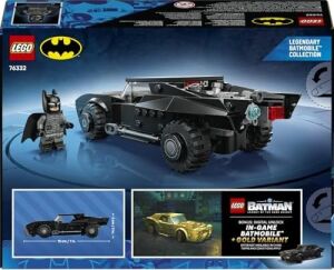 Dc Batman: Batman Batmobile 76332 – 9 Yaş ve Üzeri Çocuklar Için Kumaş Pelerinli Bir Süper Kahraman Minifigürü ve Hatıra Altın Para Içeren Yaratıcı Oyuncak Yapım Seti, Hediye Fikri (330 Parça)