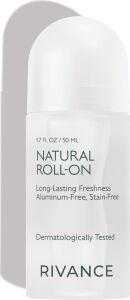 RIVANCE%100 Doğal Roll-On Deodorant Ter Kokusu Önleyici Bitkisel Içerikli Alüminyum Içermez 50 ml