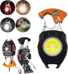 El Feneri LED Anahtarlık Çok Fonksiyonlu Mini Çakmak Özellikli