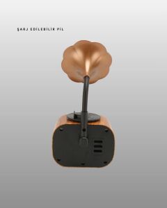 Şarjlı Mini Retro Radyo Bluetooth Hoparlör Çoklu Bağlantı Seçenekli Yeni Nesil