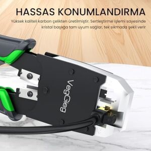 RJ45 RJ11 RJ12 Jack Çakma Pensesi 6p/8p Ağ ve Telefon Kablosu Jak Kesme Soyma Sıkma Aleti