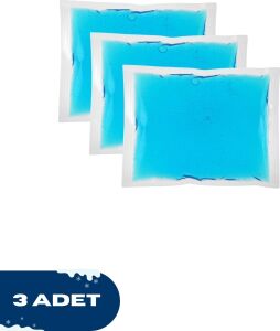 3 Adet Soğuk Sıcak Jel Kompres, Yaralanma Soğutucu Isıtıcı 13X13