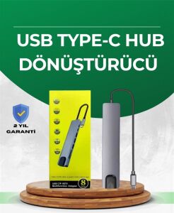 Type‑c Dönüştürücü – 2×usb3.0, Sd/ms, 4K HDMI & RJ45 ile Profesyonel Kullanım