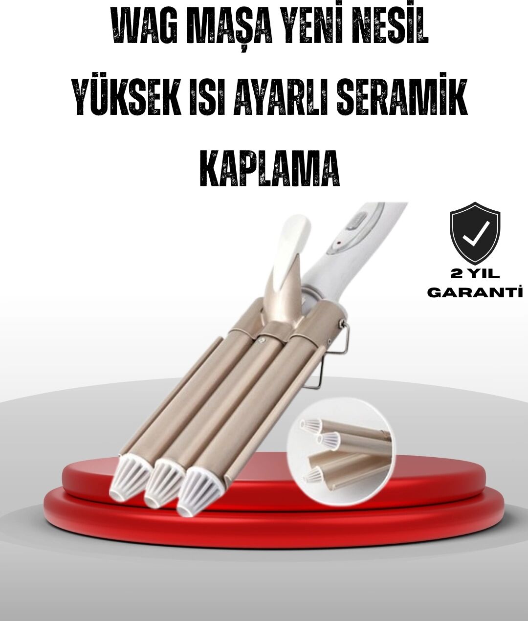 Ayarlanabilir Isı Ayarıyla Profesyonel Bukle Maşası – Hızlı ve Nazik Şekillendirme