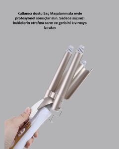 Ayarlanabilir Isı Ayarıyla Profesyonel Bukle Maşası – Hızlı ve Nazik Şekillendirme
