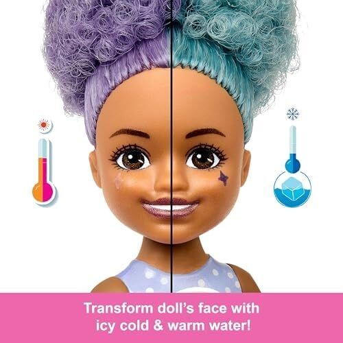 Chelsea Pop Reveal Bebek Seti, Atıştırmalık Serisi, Kokulu Küçük Bebek, Karnına Bastırılabilen Evcil Hayvan Oyuncağı ve Renk Değişimi Eğlencesi Dahil 5 Farklı Sürpriz, JFY01