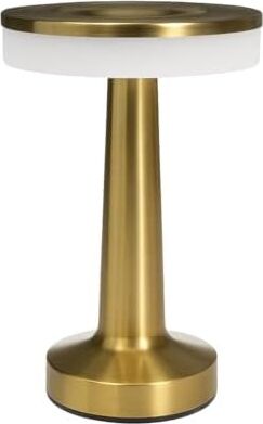 Oslo Gold Şarjlı Dokunmatik Masa Lambası – 3 Renk Modu (6500K/3200K/AMBER), Dimlenebilir, Type-C Kablo Dahil, 1500MAH Batarya, 20 cm Yükseklik
