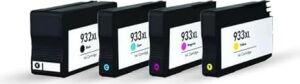 Uyumlu Muadil Kartuşlar, 1 Takim (4 Adet) Bk Hp 932XL/933XL Uyumlu Kartuşlar - Hp 6700/6100/ 7510/7110/ 7610/7612 Uyumlu