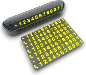 Araç Içi Numaratör Numaralık Torpido Üstü Açılır Kapanır Telefon Numarası Bırakma