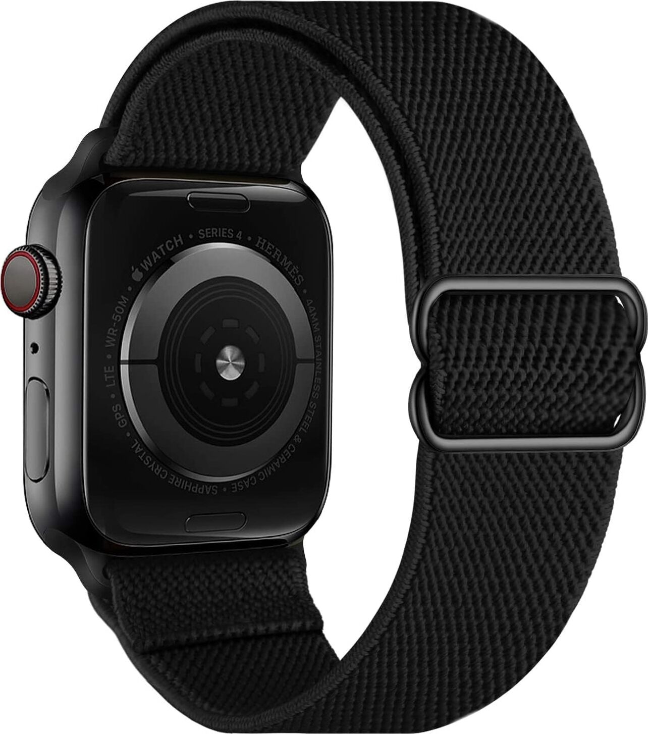 Apple Watch Için Uyumlu Bilek Kalınlığına Göre Ayarlanabilir Yumuşak Kumaşlı ve Ince Görünümlü Dayanıklı Sık Dokuma Kumaş Kordon