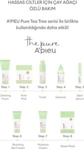 A'pıeu Yağlama ve Sivilcelenme Eğilimli Ciltler Için Gözenek Bakım Pedi A'pıeu The Pure Tea Tree Pore Pad