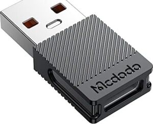 Type-C 5A To USB A 2.0 Dönüştürücü, Siyah