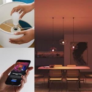 Hue Essential 8W E27 806 Lumen Renkli Akıllı Ampul A60 (2'li Ekopaket)