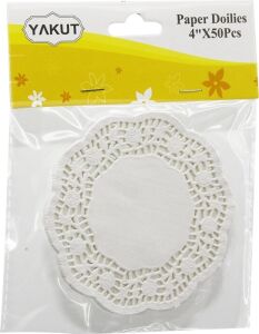 Kağıt Bardak Altlığı Seti - 50'li Paket - Dantel Tasarımlı
