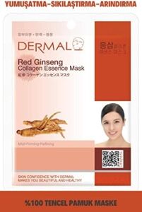 Dermal Arındırıcı, Serinletici, Sıkılaştırıcı Kırmızı Ginseng Özlü Kolajen Maske 23GR