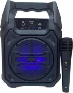 Bluetooth Hoparlör LED Işıklı Taşınabilir Kablosuz Speaker Uzun Pil Ömrü