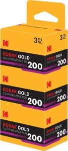 GOLD200 35MM 36 Poz Renkli Negatif Analog Fotoğraf Filmi 3'lü Paket (135) Iso 200 Gün Işığı Retro 1980S