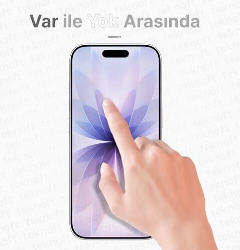 iPhone 17 Için Kolay Kurulum Kitli Takılırken Camın Altında Kesinlikle Toz Bırakmayan Ekstra Güçlendirilmiş Tam Koruma Sağlayan Pürüzsüz Lazer Kesim Premium Ekran Koruyucu Kırılmaz Cam