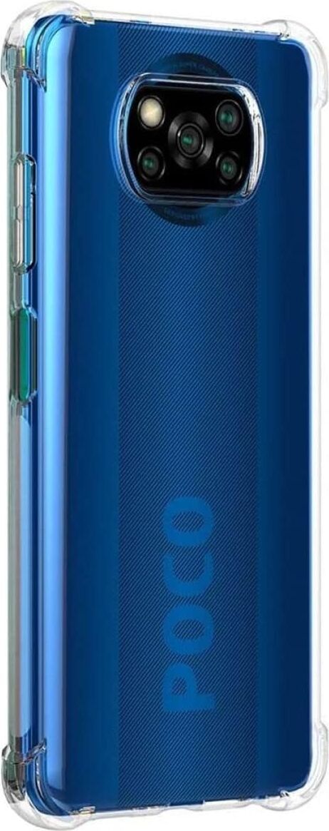 Xiaomi  Poco X3 ile Uyumlu ile Uyumlu Kapak Şeffaf Airbag Antishock Köşe Korumalı Silikon Kılıf