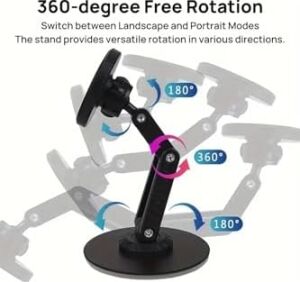 Masaüstü Telefon Tutucu Manyetik Mıknatıslı Metal Taban 360 Derece