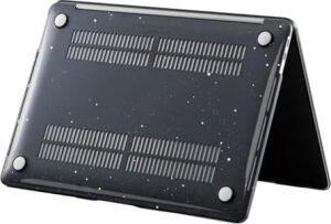MacBook Pro 13 Simli Kılıf A1706 A1708 A1989 A2159 A2251 A2289 A2338 M1 M2 Uyumlu Parlak Sert Kılıf Ince Hafif Koruyucu Kapak Siyah