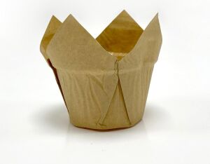 50'li Kalın Lale Kapsül Kraft Muffin Kek Kalıbı, Içi Yağlı Kağıt Tulip, Safari Konsept, Cupcake Kağıdı Doğum Günü Parti Dekorasyonu Için
