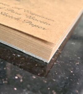 Kraft Kağıt A4 Eskiz Defteri 90 Gr. Spiralli 50 Yaprak Sketchbook