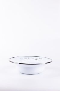 Motto Emaye Çukur Makarna ve Salata Tabağı