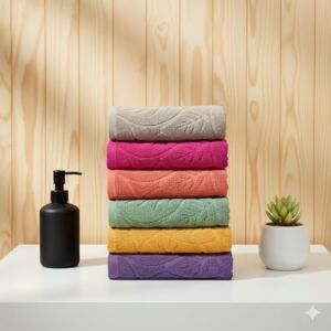 Leaf PREMIUM%100 Pamuk 6'lı El Havlusu Seti | 50X90 cm | Yüksek Emici, Yumuşak, Canlı Renkler | Günlük Kullanım, Misafir Havlusu Için Ideal | Hediye & Çeyizlik