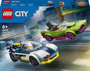 City Arabası ve Spor Araba Takibi 60415-6 Yaş ve Üzeri Çocuklar Için Minifigürü Içeren Yaratıcı Oyuncak Yapım Seti (213 Parça)