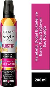 Style Guide Elastic Curl Doğal Görünüm Sağlayan Saç Köpüğü- Esnek Tutuş 200 Ml- Vegan