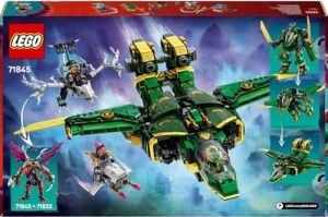 Lloyd’un Jet Robotu 71845-9 Yaş ve Üzeri Ninja Tutkunu Çocuklar Için 5 Minifigür ve Ejderha Figürü Içeren Yaratıcı Oyuncak Yapım Seti, Doğum Günü Hediyesi (1112 Parça)