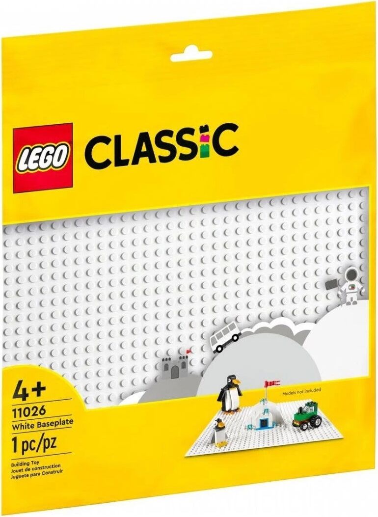 11026 LEGO Classic Beyaz Taban, 1 Parça +4 Yaş