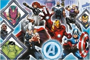 50018 104 Xl Süper Şekil Çılgın Şekil Yapbozlar Büyük Parçalar Masal Kahramanları Içeren Renkli Yapbozlar 5 Yaş ve Üzeri Çocuklar Için Eğlence Yenilmezler Favori Yenilmezler