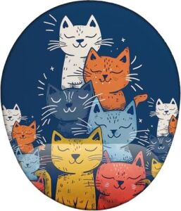 Renkli Sevimli Kediler Mouse Pad