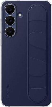Galaxy S25 Fe Standlı Kordonlu Silikon Kılıf, Lacivert