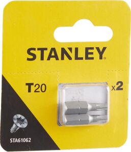 STA61062/XJ Vidalama Uç, Metalik, 2 Adet, T20X25 Mmx2.