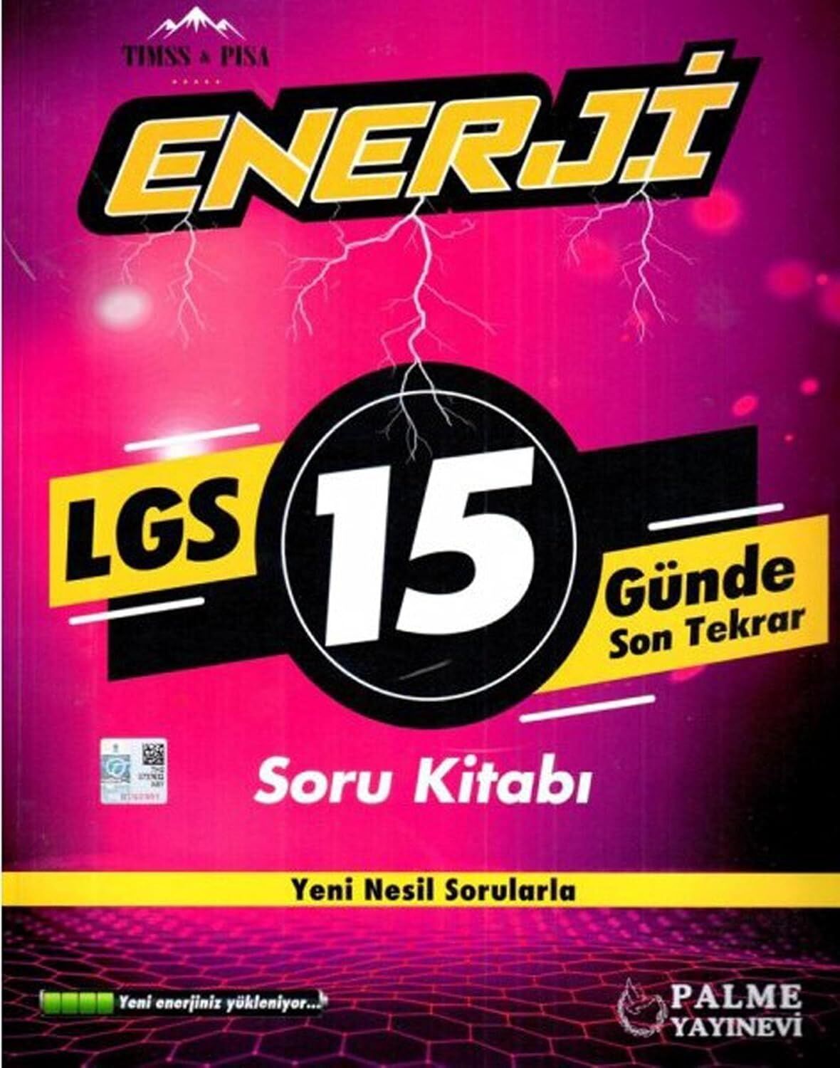 Palme Yayınları 8. Sınıf Lgs 15 Günde Son Tekrar Enerji Soru Kitabı Palme