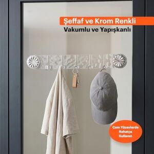 Vakumlu ve Yapışkanlı Askı – Mutfak ve Banyo Için Delme Gerektirmeyen Duvar Askılığı