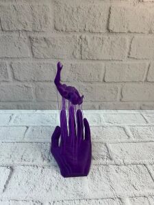 3D El Insan Figürü Mor Modern Masa Üstü Ev ve Ofis Dekoru