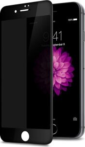 iPhone 7 Plus/8 Plus Gizli Hayalet Ekran Koruyucu, Yandan Görünmeyen Full Ekran Koruyucu Cam, Tam Gizlilik Tam Koruma. (Siyah)