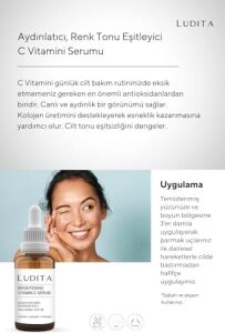 Aydınlatıcı, Renk Tonu Eşitleyici C Vitamini Serumu (Vitamin C 10% + Hyaluronic Acid 2%)