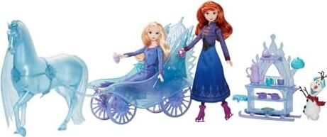 Mattel Çıkarılabilir Elbisesi ve Ayakkabılarıyla Mattel  Karlar Ülkesi Elsa Bebek, Büyüleyici Atı Nokk ve Macera Arabası, Karlar Ülkesi: Kış Sonu Festivali Teması, JBG56