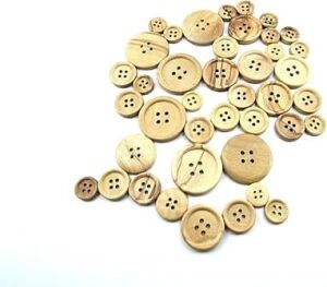 Tahta Dikme, 4 Delik Simit Model, Doğal Ahşap, Zeytin AĞACI,100 Adet 20MM-32L