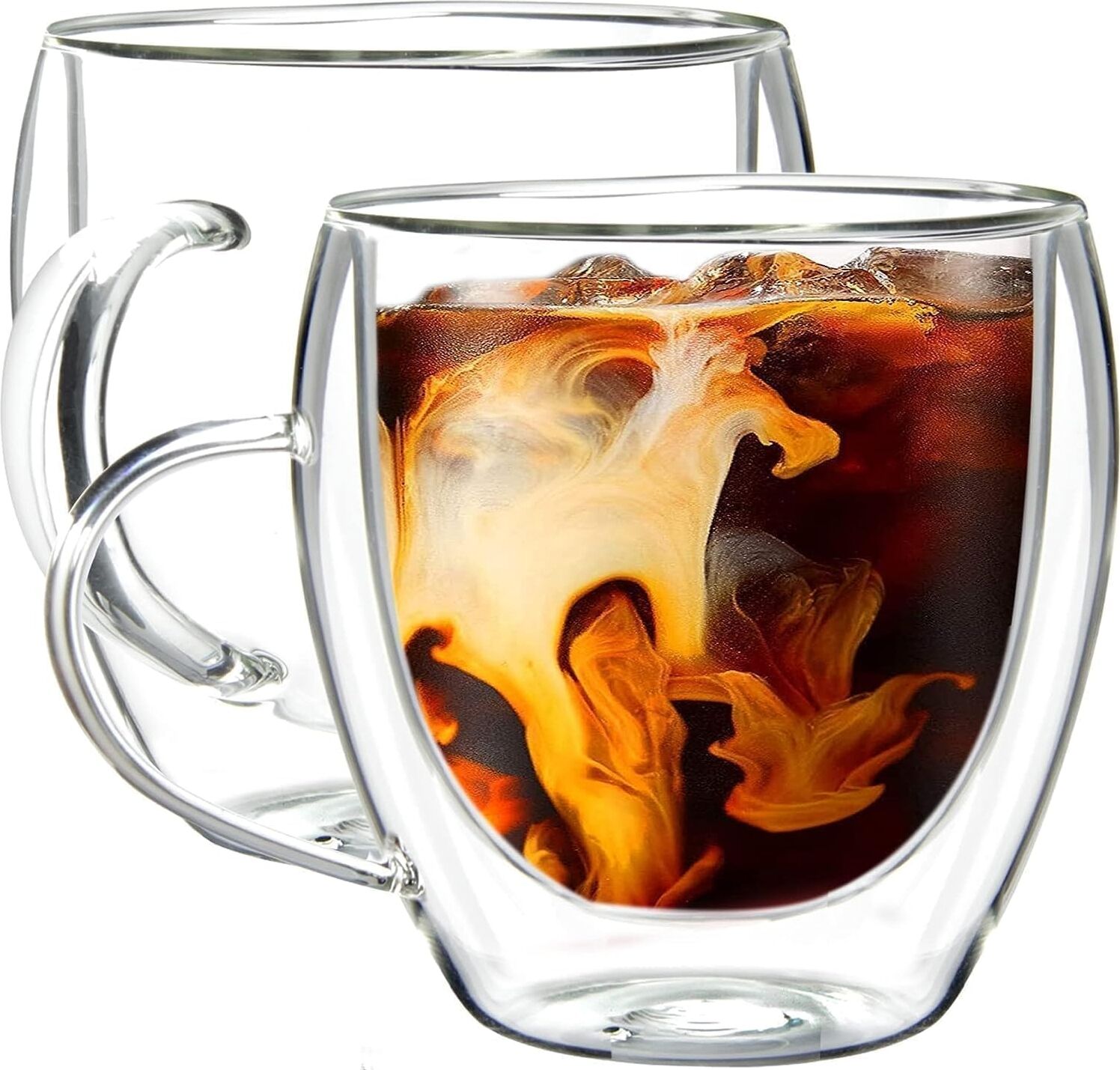 2 Adet 250 ml Çift Cidarlı Kupa Bardak,kahve,çay ve Bitki Çayı Için Borosilikat Kupa Termisil Kahve Bardağı,kahve Çay Fincanı (2 Adet)