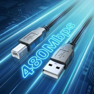 USB To Usb-B Yazıcı Tarayıcı Printer Kablosu (3 Metre) - Pc ve Laptop ile Yazıcı Ara Bağlantı Data Kablosu - USB 2.0 Hi-Speed - Stabil Performans - Kolay Kullanım