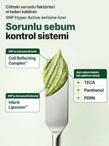 Snp Sebum Clear-Up Köpük Maske - Cildi Besleyici Içeriklerle Dolu Cilt Bakım Maskesi